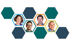 Composite image of the Max Planck researchers who were awarded an ERC Advanced Grant 2023. From left to right: Brenda A. Schulman, MPI of Biochemistry, Sven Sturm, MPI of Nuclear Physics, Alexander Meissner, MPI of Molecular Genetics and Sami K. Solanki, MPI of Solar System Research.