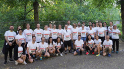 Teilnehmer*innen des MPIMG am Berliner Firmenlauf 2025