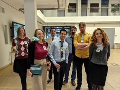 Institute Halloween Party 2022 - The Office inspired (Front: Theresa, Lisa, Omer, Tugce. Back: Petar, Ibrahim, Michal)